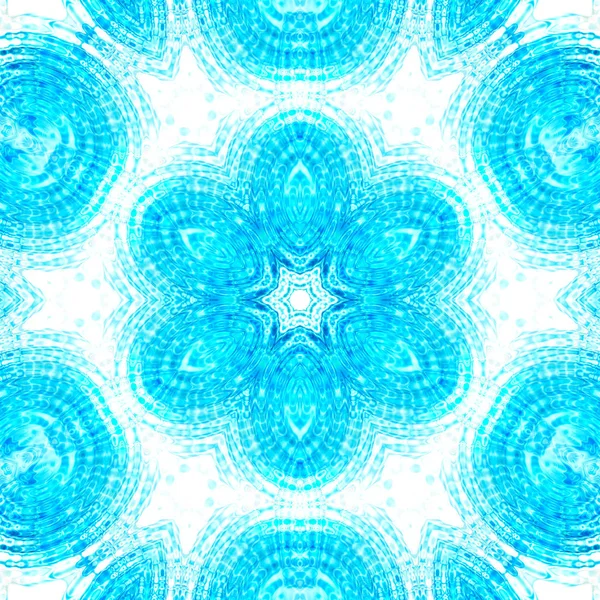 Abstract blauw en wit concentrisch patroon — Stockfoto