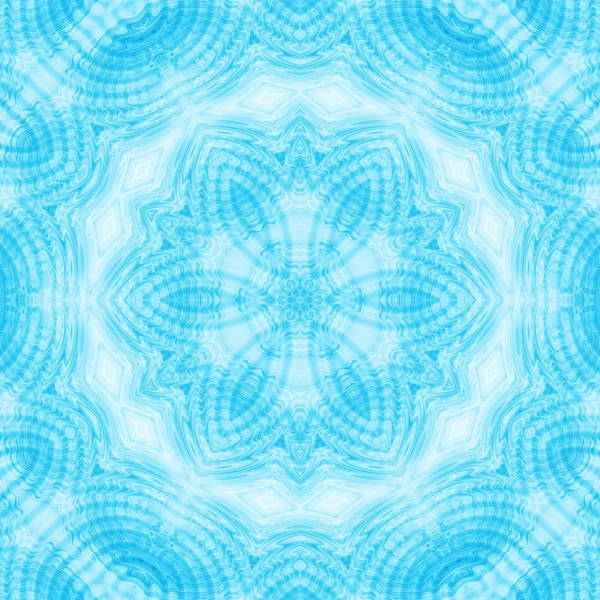 ブルー抽象的な同心円パターン — ストック写真