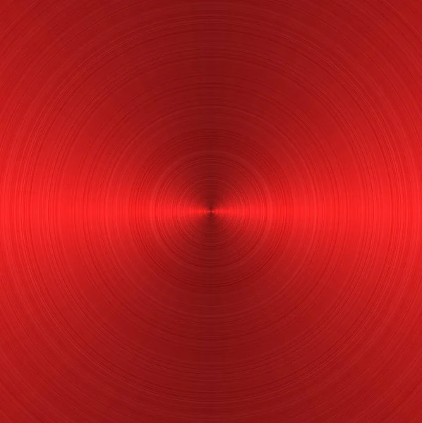 Eşmerkezli daire desenli kırmızı metal doku — Stok fotoğraf