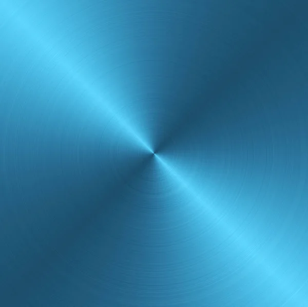Textura metálica azul com padrão circular concêntrico — Fotografia de Stock