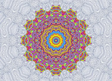 Yarım boyalı anahat desen