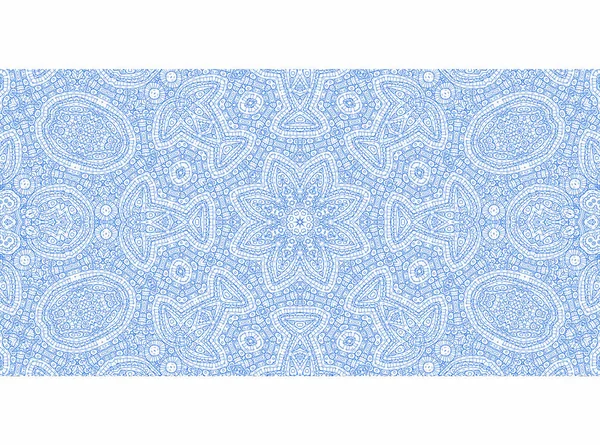 Abstrakt blå kontur mönster — Stockfoto