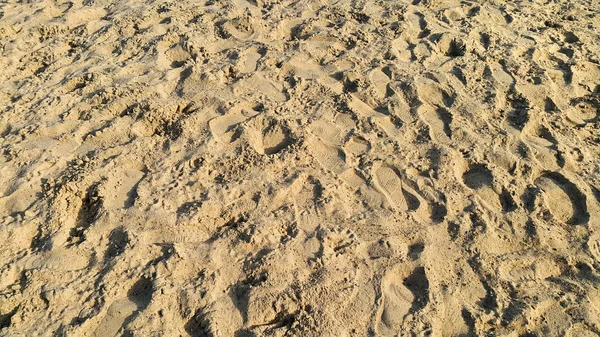 Huellas en la arena — Foto de Stock