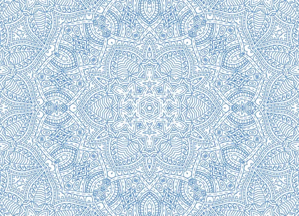 Blue abstract outline pattern on white — Stock Photo, Image