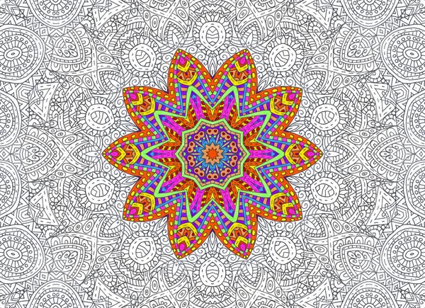 Yarım boyalı anahat desen 