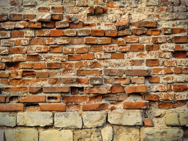 Texture of ancient destruction wall — Stock Photo, Image