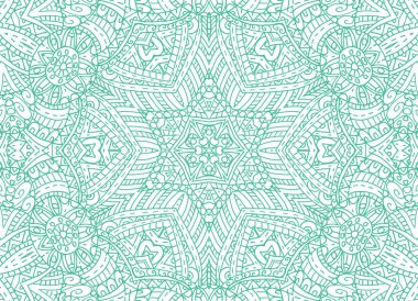 Satırları konsantrik soyut desen çizimi