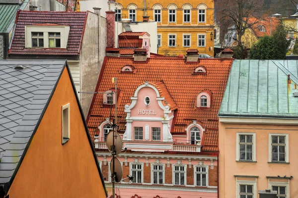 Eski mimari Karlovy Vary, Çek Cumhuriyeti — Stok fotoğraf