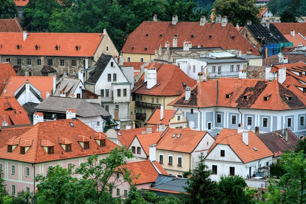 Architektur der alten kleinen Stadt tschechisch krumlov (cesky krumlov) in — Stockfoto