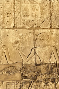 Karnak Tapınağı, Lux Mısır hiyeroglif antik duvar