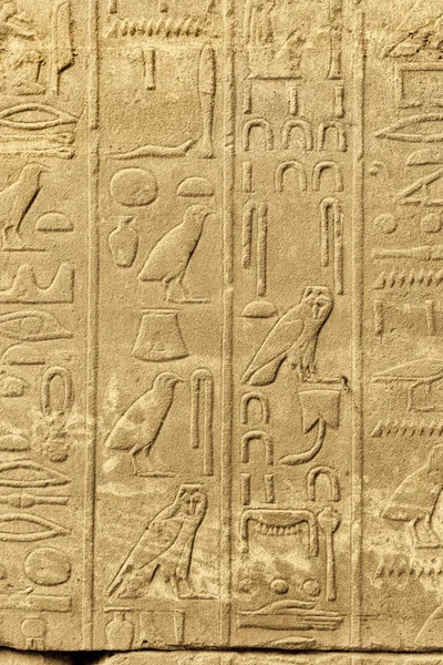 Alte ägyptische Kunst im Karnak-Tempel, Luxor — Stockfoto