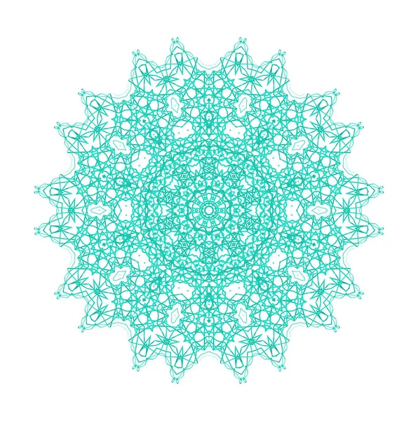 ターコイズの抽象的な同心円パターン形状 — ストック写真