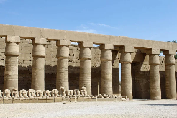 Ruine des Karnak-Tempels, Luxor, Ägypten — Stockfoto