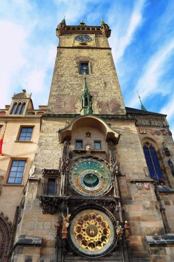 Old Town Hall Tower ile Prag astronomik saat