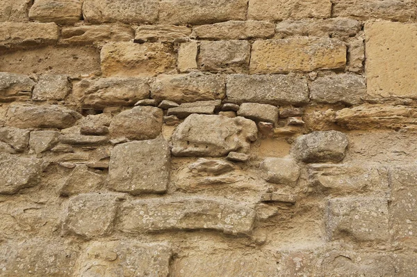 Texture murale en pierre très ancienne, Carcassonne, France — Photo