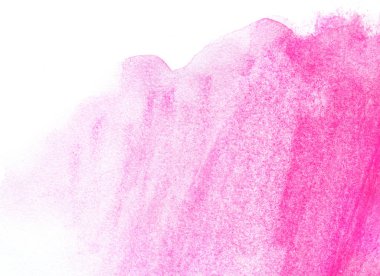 beyaz zemin üzerine pembe suluboya doku