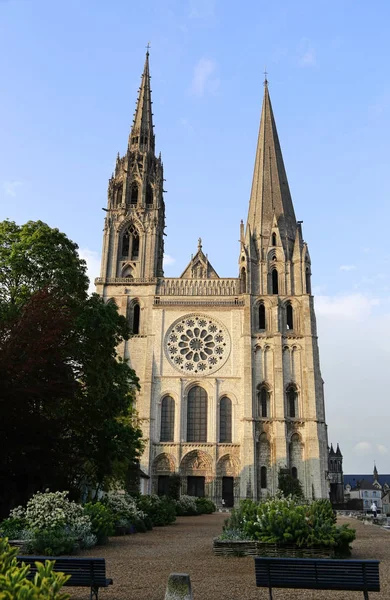 Famous Cathedral of Notre-Dame in Chartres, France — Stock Photo, Image