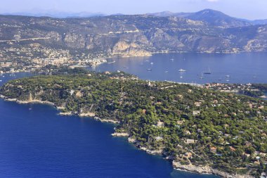 Saint Jean Burnu Ferrat Panoraması, Fransız Rivierası, Fransa 