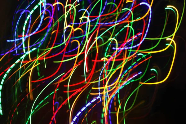 Abstract colorful motion background with blurred lights — Stock Photo, Image