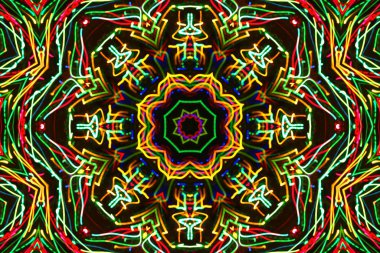 Parlak soyut renkli parlak desen