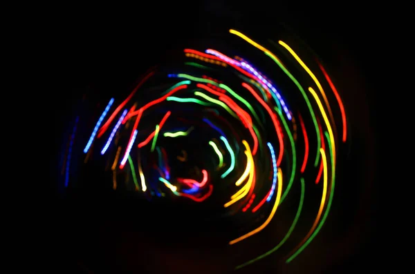 Fondo de movimiento brillante abstracto con luces borrosas — Foto de Stock
