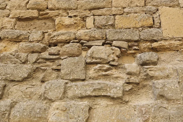 Zeer oude stenen muur textuur, close-up architectonische achtergrond — Stockfoto