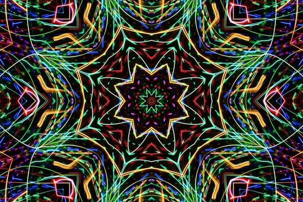 रंगीन पंक्तियों से चमकदार पैटर्न निकालें — स्टॉक फ़ोटो, इमेज