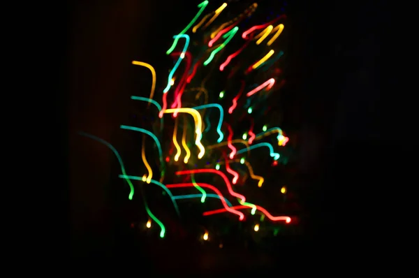 Abstraktní barevné pozadí pohybu s rozmazanými světly — Stock fotografie
