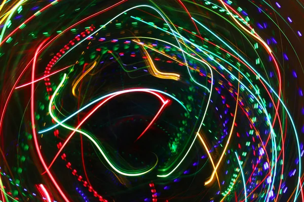 Fondo de movimiento brillante abstracto con luces borrosas — Foto de Stock