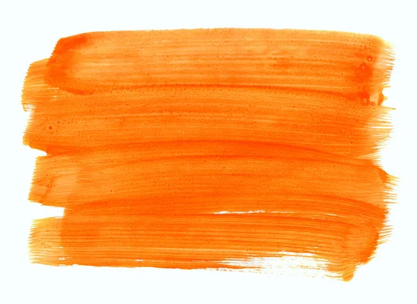 Texture orange dessinée à la main sur fond blanc — Photo