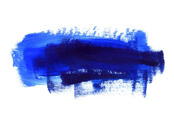 Texture bleue et bleu foncé dessinée à la main sur fond blanc — Photo
