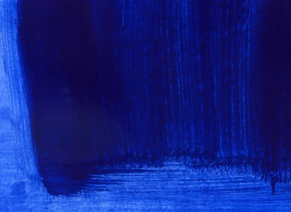 Azul e azul escuro mão desenhada pintura fundo — Fotografia de Stock