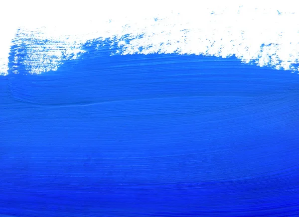 Azul brilhante e branco desenho pintura fundo — Fotografia de Stock