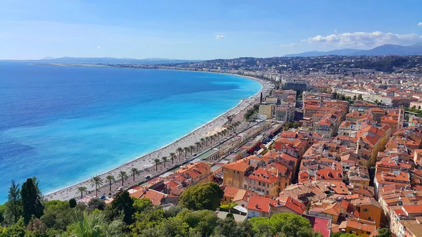 Panorama de la ciudad de Niza, Costa Azul, Costa Azul, Francia —  Fotos de Stock