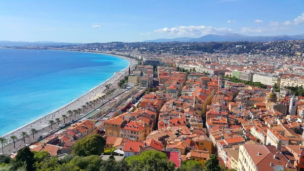 Panorama of Nice city, Cote d'Azur, French riviera, France — 스톡 사진