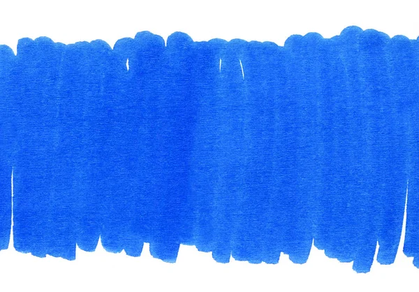 Texture bleue dessinée à la main abstraite et lumineuse sur blanc — Photo