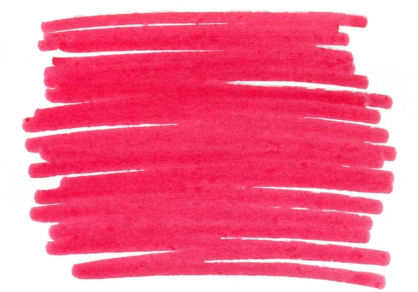 Abstract crimson hand drawn texture on white background — Stock Photo, Image