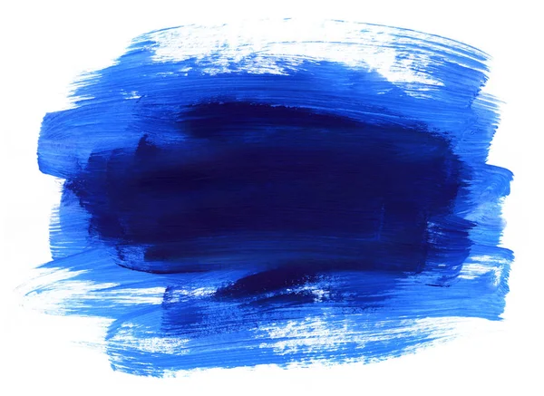Blaue und dunkelblaue handgezeichnete Textur auf weißem Hintergrund — Stockfoto
