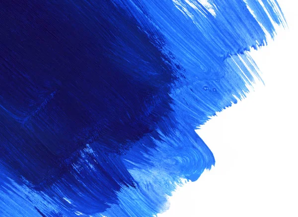 Kék-fehér kézzel rajzolt festék háttér — Stock Fotó