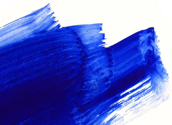 Azul e branco mão desenhada pintura fundo — Fotografia de Stock