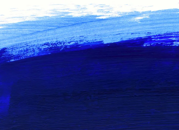 Niebiesko-białe ręcznie rysowane tło farby — Zdjęcie stockowe