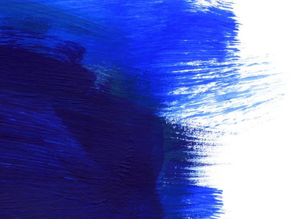 Mavi ve beyaz el boyası arka plan — Stok fotoğraf