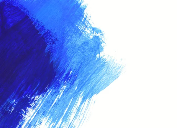 Blue and white hand drawn paint background — Stock Photo, Image