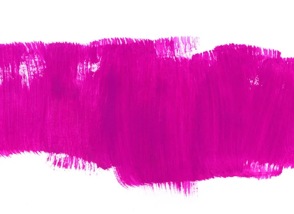 Розовый ручной рисунок текстуры краски на белом фоне — стоковое фото