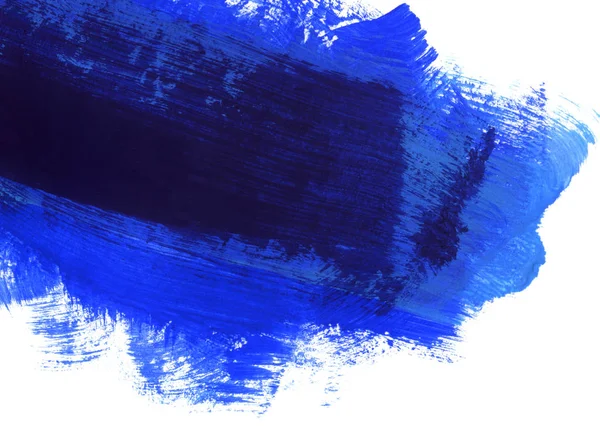 Blauw en wit met de hand getekend verf achtergrond — Stockfoto