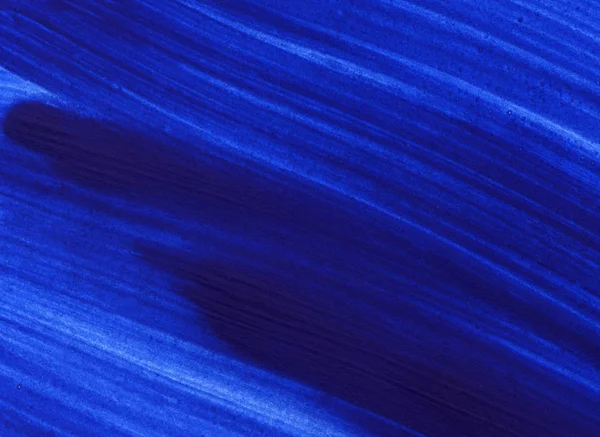 Blauw en donkerblauw met de hand getekende verf achtergrond — Stockfoto