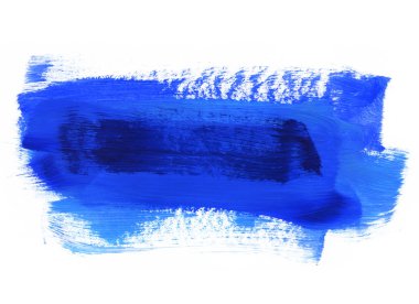 Beyaz arkaplanda mavi ve koyu mavi el çizimi