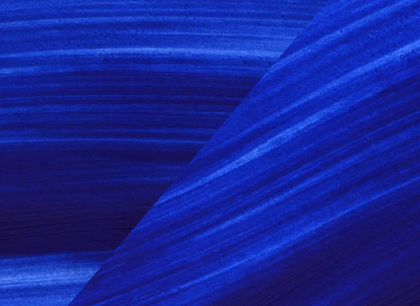 Azul e azul escuro mão desenhada pintura fundo — Fotografia de Stock