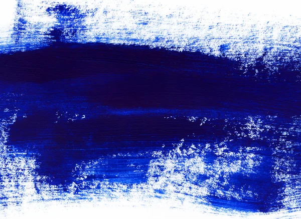 Mörkblå hand dras konsistens på vit bakgrund — Stockfoto