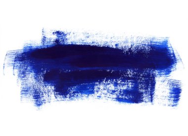 Beyaz arkaplanda koyu mavi el çizimi